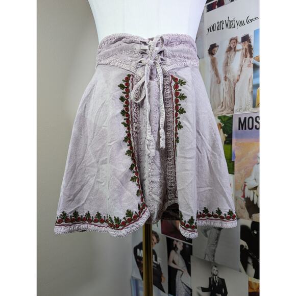 other Dresses & Skirts - Boho Embroidered Midi Skirt